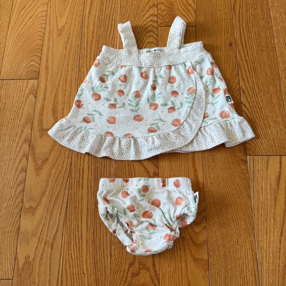 Rabbit + Bear Baby Girls Sleeveless Outfit